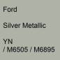 Preview: Ford, Silver Metallic, YN / M6505 / M6895.